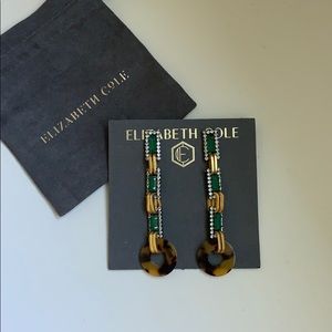 COPY - Green Gold Tortoise Shell Elizabeth Cole Earrings